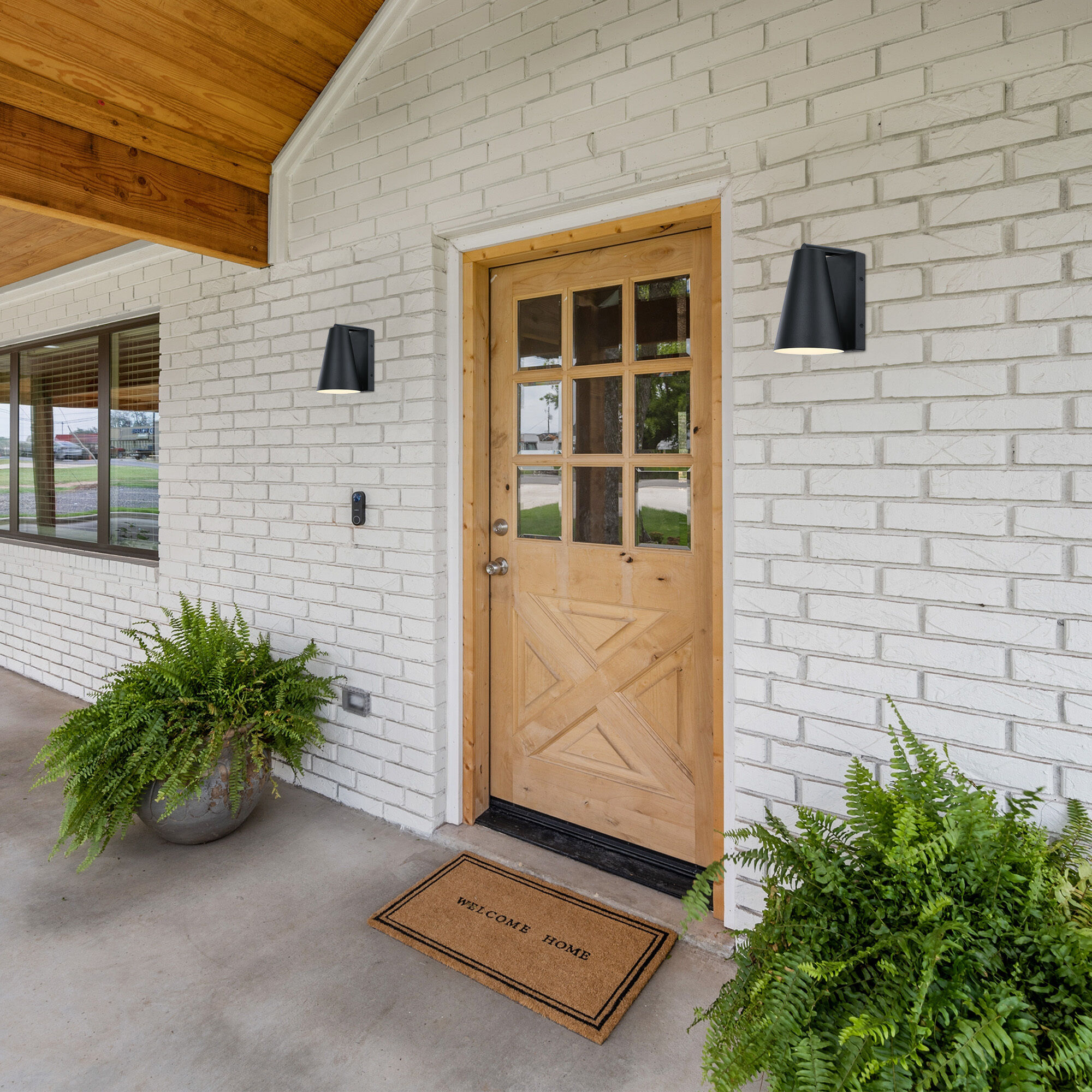 Cedar Mist 1 Light 11.75 inch Black Outdoor Wall Sconce